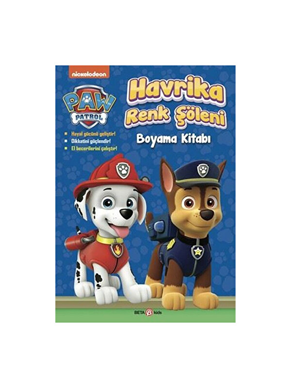 Beta Kids Paw Patrol - Havrika Renk Şöleni Boyama Kitabı