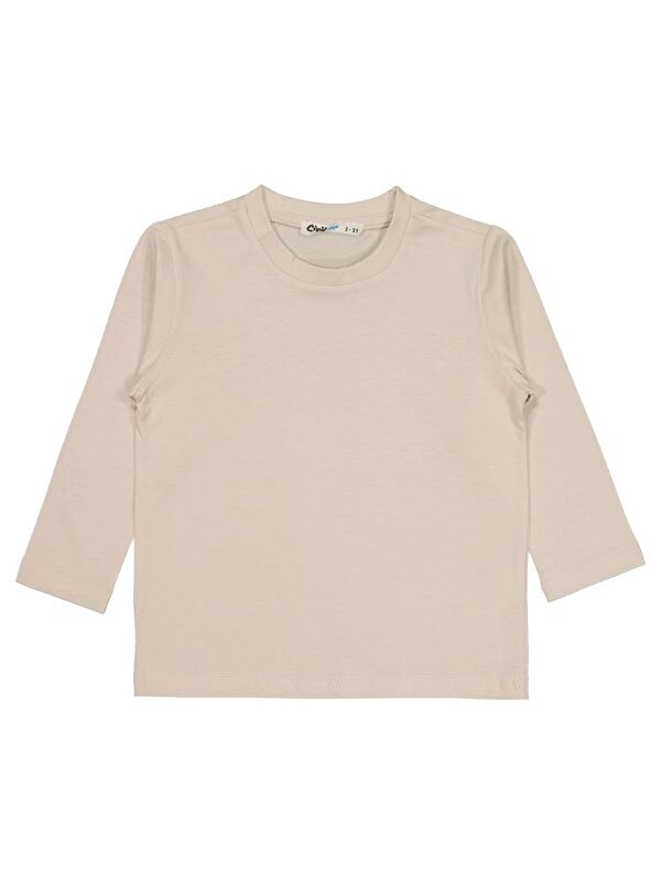 Civil Boys Basic 2-5 Yaş Sweatshirt - Bej 3-4 Yaş