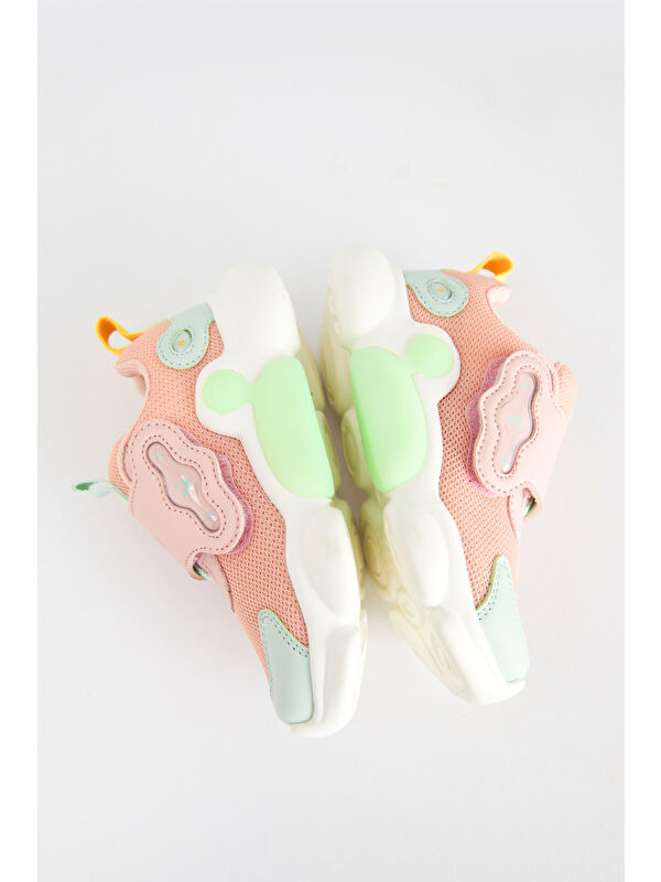 Gum Işıklı Kız Bebek Pudra Spor Ayakkabı - Görsel 7