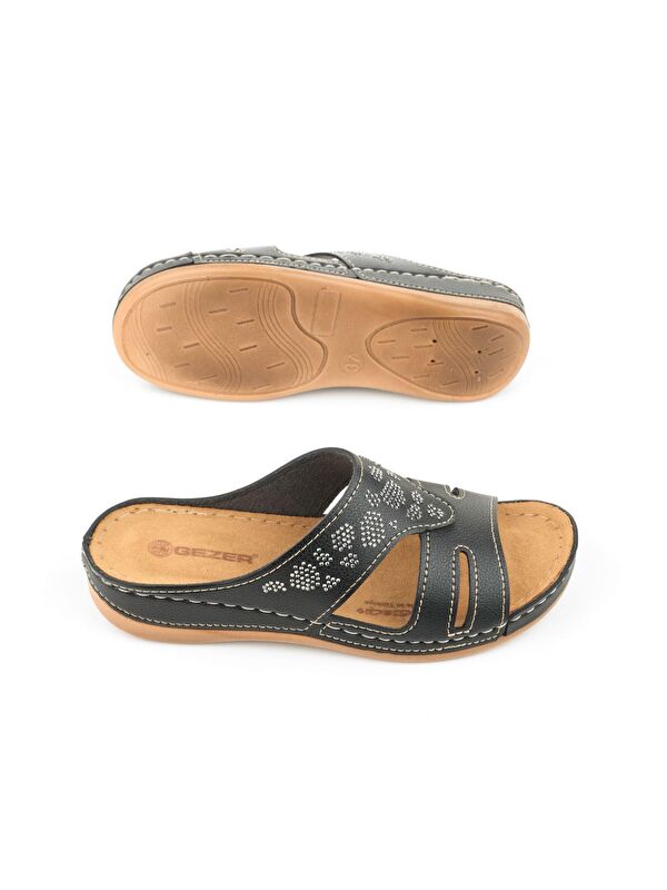 Yazlık Kadın Suni Deri Koleksiyon Terlik - Görsel 6