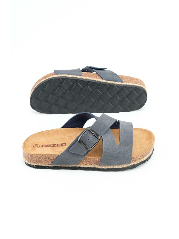 Yazlık Kadın Mantarlı PVC Taban Tek Tokalı Ayarlanabilir Rahat Günlük Terlik - Görsel 6