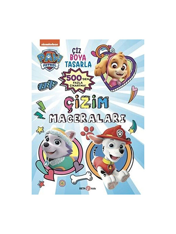 Beta Kids Paw Patrol - Çizim Maceraları 500'den Fazla Çıkartma!