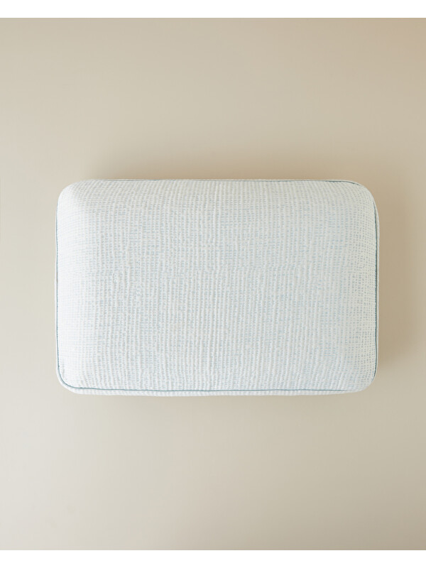 English Home Cool Touch Serin Tutan Visco Yastık 60x40x15 cm Mavi