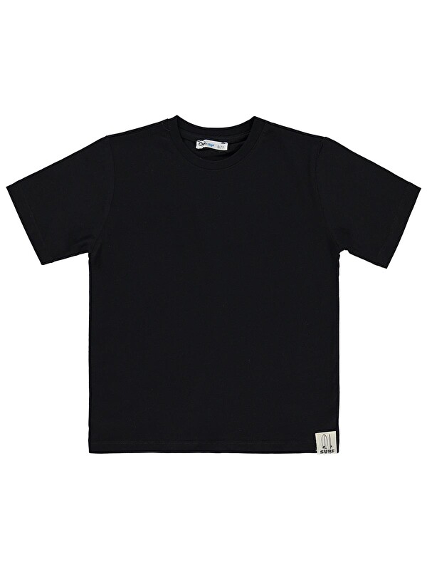 Civil Boys Basic Surf Etiketli 10-13 Yaş Tişört - Siyah 11-12 Yaş