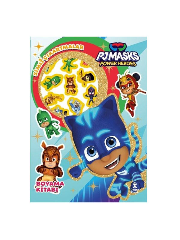 Doğan Çocuk Pjmasks Power Heroes Star Simli Çıkartmalı Boyama Kitabı