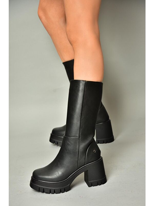 T9737901 Siyah Kadın Çizme - Görsel 3