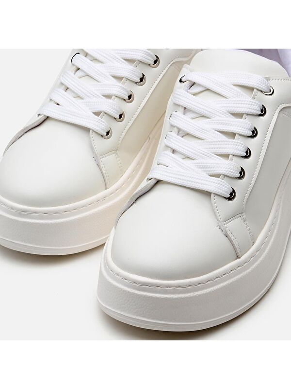 Beyaz Kadın Günlük Ayakkabı - Görsel 9