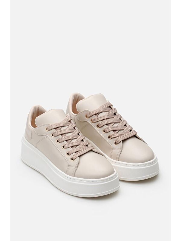 Bej Kadın Günlük Ayakkabı - Görsel 5