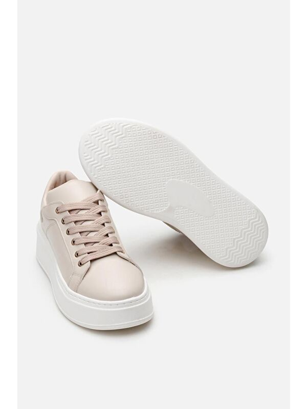 Bej Kadın Günlük Ayakkabı - Görsel 9