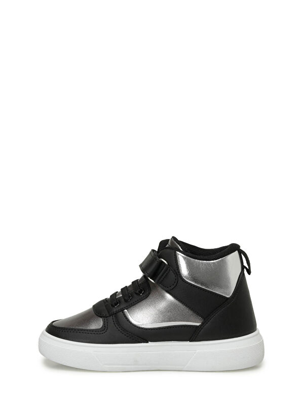 HUSTO.F4PR Siyah Kız Çocuk High Sneaker - Görsel 4