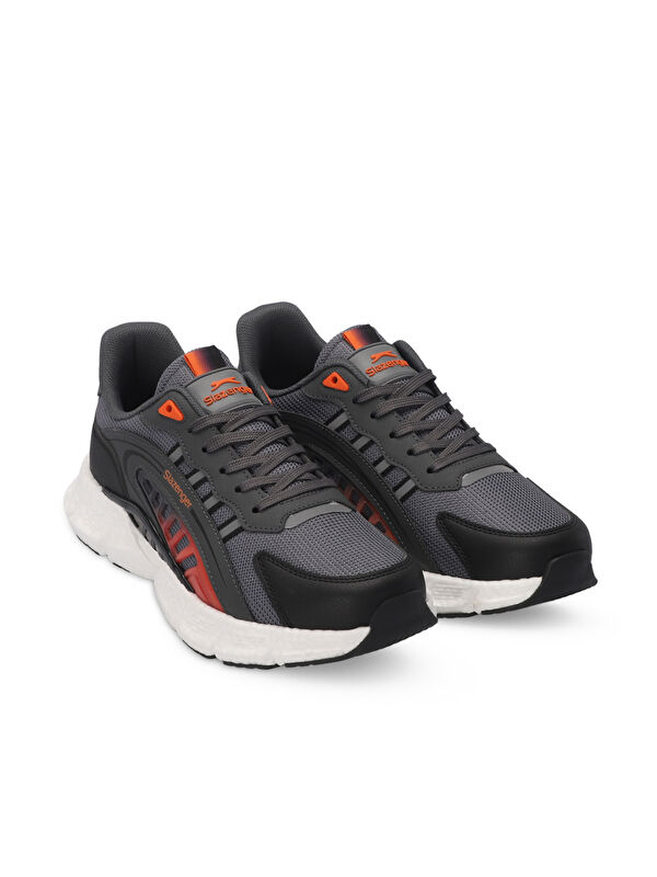 ZIPLINE Erkek Sneaker Ayakkabı Koyu Gri / Turuncu - Görsel 3