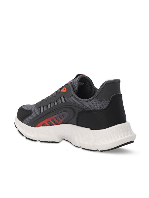 ZIPLINE Erkek Sneaker Ayakkabı Koyu Gri / Turuncu - Görsel 4