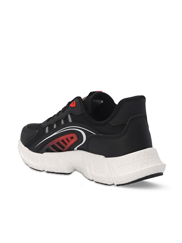ZIPLINE Erkek Sneaker Ayakkabı Siyah / Kırmızı - Görsel 4