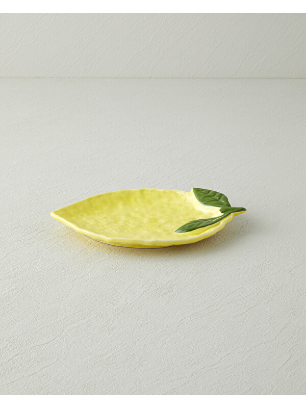 English Home Lemonella Seramik Kayık Tabak 22x15x3 cm Sarı