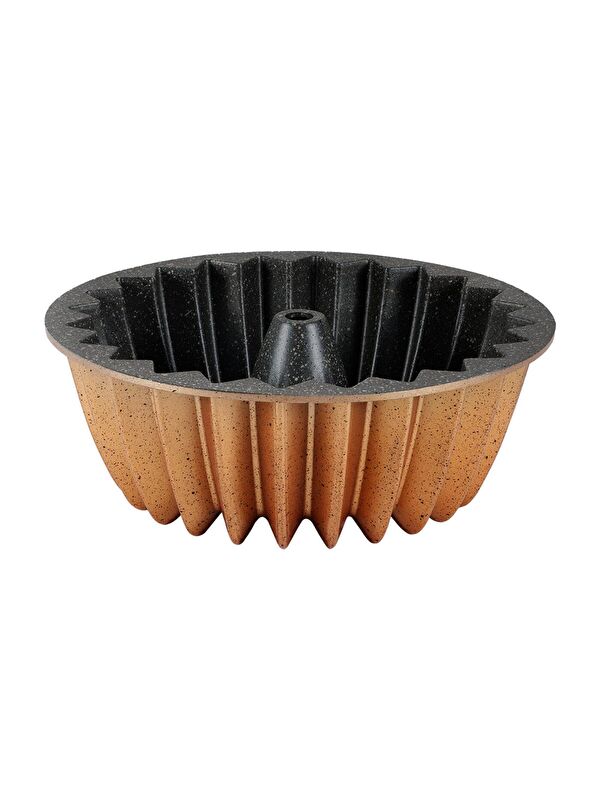 Serenk Cooking Yıldız Alüminyum Döküm Granit Kaplama Kek Kalıbı 26 cm Sarı