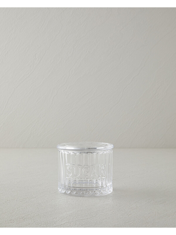 English Home Serene Calm Cam Şekerlik 9x9,5x7,5 cm Şeffaf