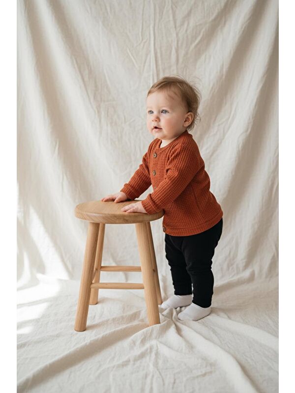 Miababy Elastanlı Gofre Bebek Hırka