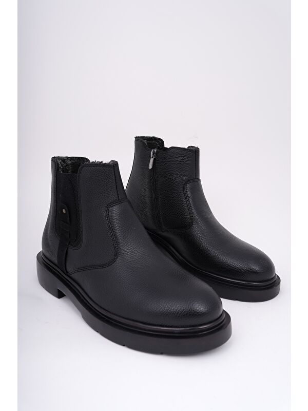 GERALT Fermuarlı İçi Kürklü Erkek Kışlık Bot - Görsel 3