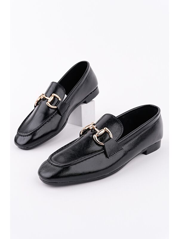 STRİDE Metal Tokalı Kadın Günlük Loafer Ayakkabı - Görsel 2