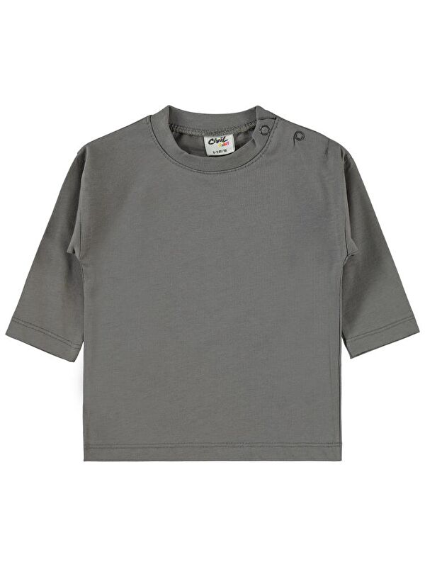 Civil Baby Basic 6-18 Ay Sweatshirt - Gri 12-18 Ay