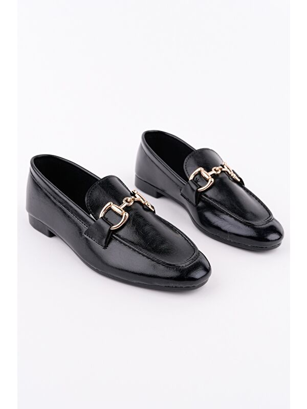 STRİDE Metal Tokalı Kadın Günlük Loafer Ayakkabı - Görsel 5