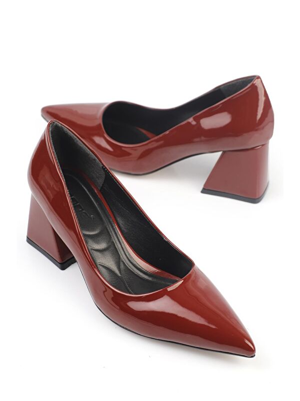 Orta Topuklu Yumuşak Pedli Taban Kadın Ayakkabı - Görsel 3