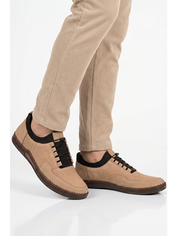 Ayakmod Siyah Ayakmod Nubuk Hakiki Deri Jel Taban Anatomik Erkek Casual Ayakkabı 418 M