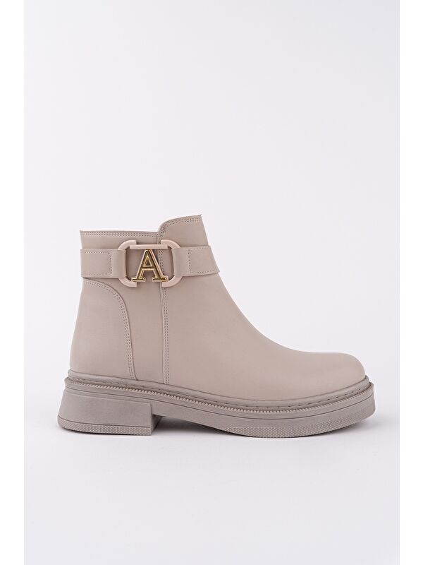 VENTOZA Kemer ve Toka Detaylı Fermuarlı Kadın Bot - Görsel 2