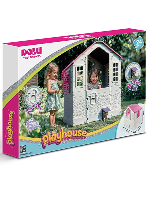 Dolu Oyuncak Oyun Evim - Pembe