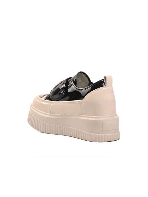 Siyah Gizli Topuklu Kadın Sneaker 24K373 - Görsel 5