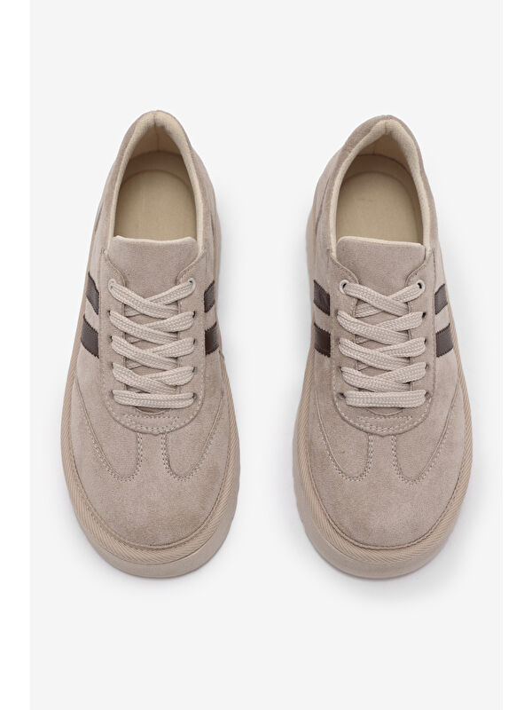 Tonny Black Kahverengi Tonny Black Süet Rahat Kadın Kadın Kalıp Sneaker