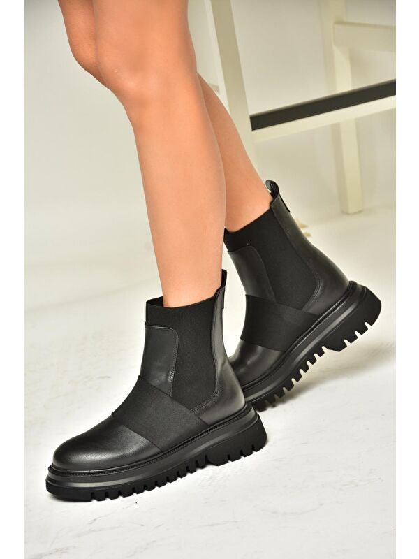 T3121019 Siyah Kadın Bot - Görsel 3