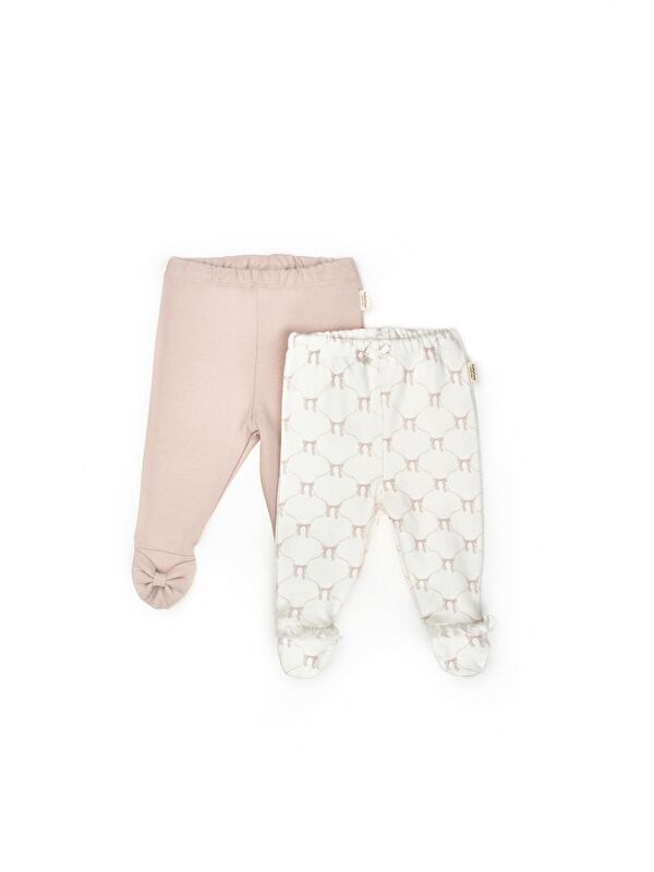 BabyCosy Organic  Bebek 2li Patikli Pantalon %100 Organik Pamuk , Bebek - Yenidoğan- csy8142