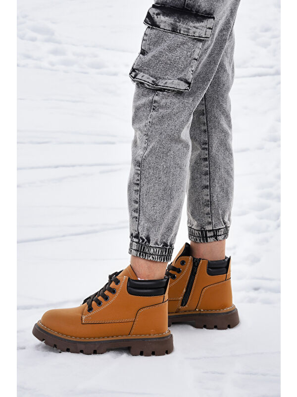 Fermuarlı Erkek Çocuk Bot Ayakkabı Arz 4552 - Görsel 3