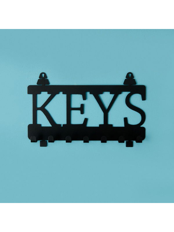 Evidea Deco Keys Anahtarlık - Siyah - 22x10 cm
