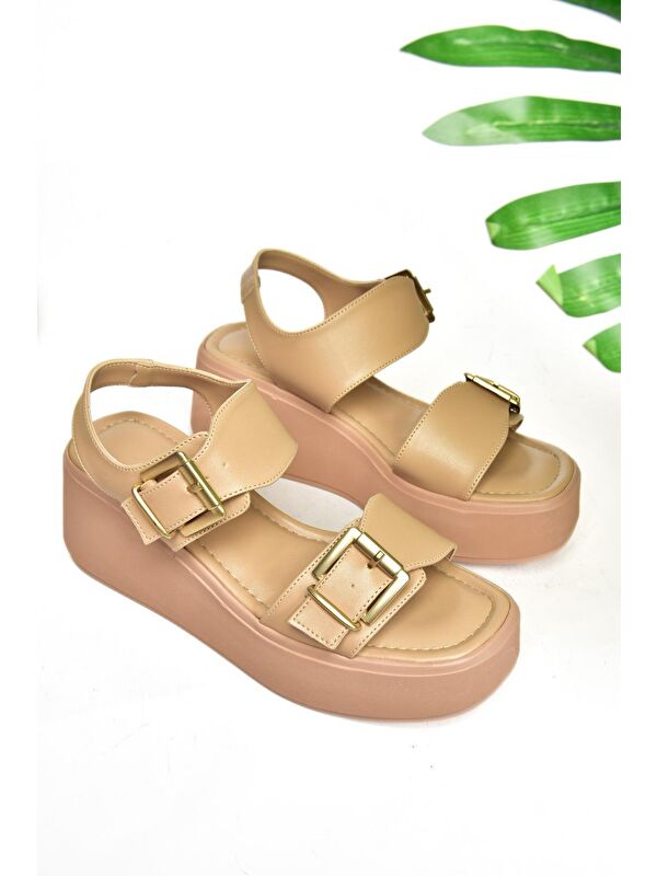 S5905504 Ten Kadın Sandalet - Görsel 4