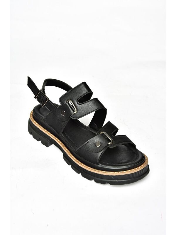 S9960755 Siyah Kadın Sandalet - Görsel 2