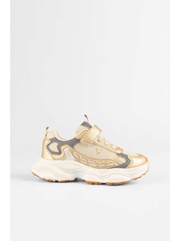 Tag Basic Kız Çocuk Altın Spor Ayakkabı - Görsel 2