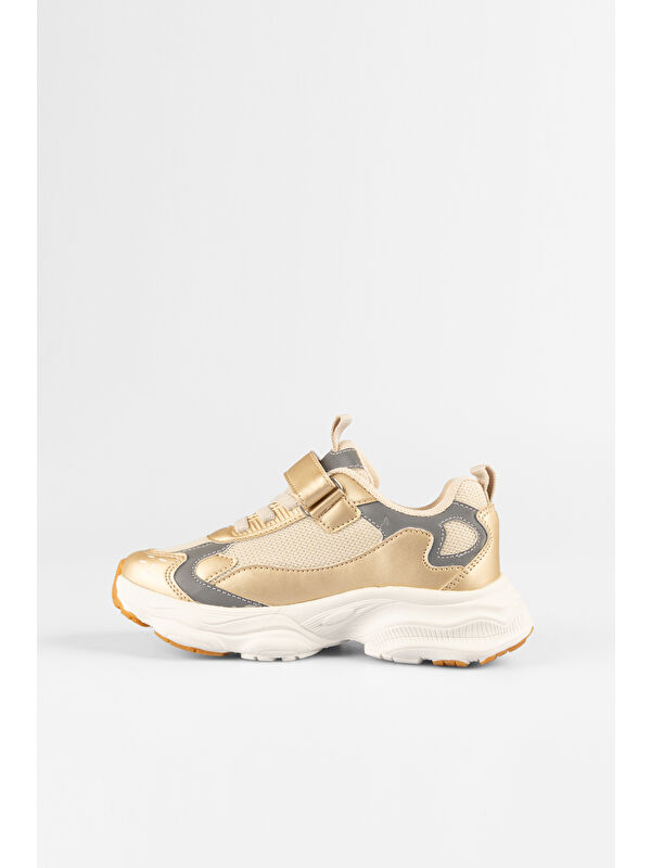 Tag Basic Kız Çocuk Altın Spor Ayakkabı - Görsel 3