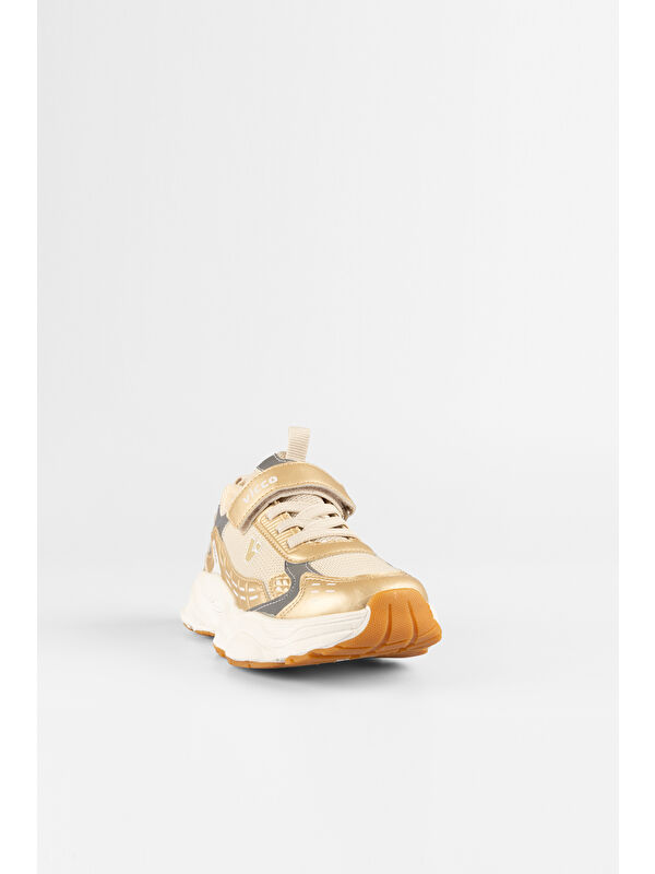 Tag Basic Kız Çocuk Altın Spor Ayakkabı - Görsel 4