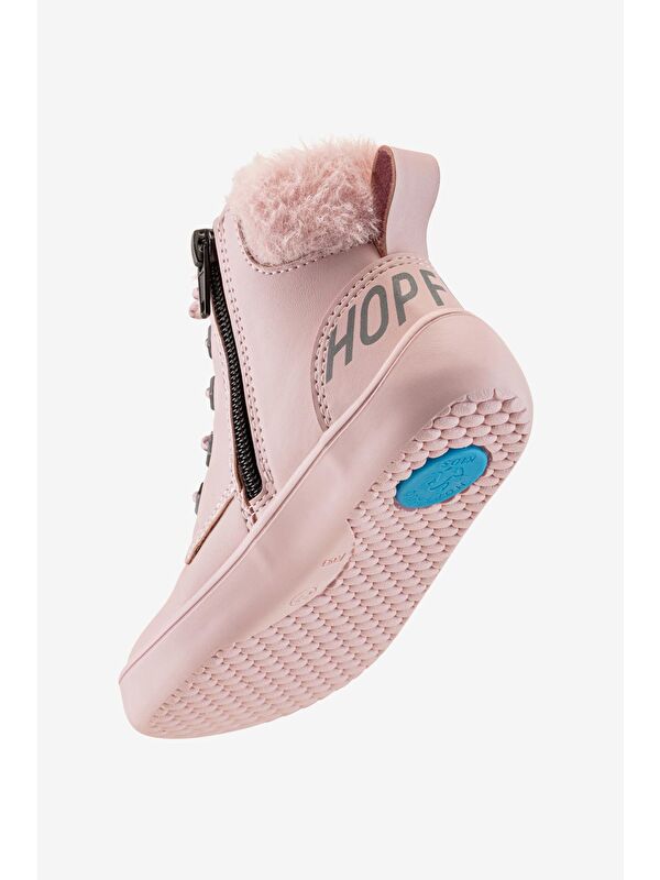Hopfrög Pembe Hopfrög Furry Nubuk Boots Barefoot Çocuk Botu