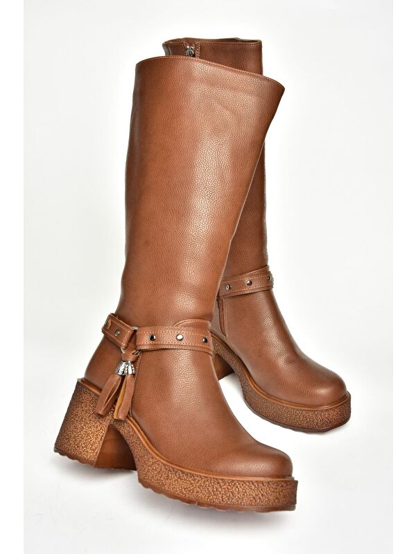 T9962240 Taba Kadın Çizme - Görsel 4