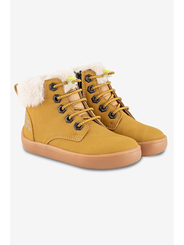 Hopfrög Pembe Hopfrög Furry Nubuk Boots Barefoot Çocuk Botu