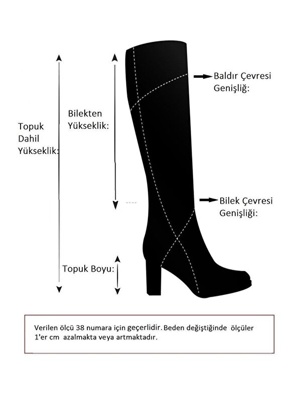 T9962240 Taba Kadın Çizme - Görsel 7