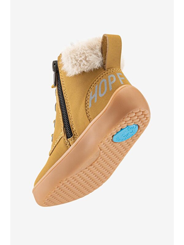 Hopfrög Pembe Hopfrög Furry Nubuk Boots Barefoot Çocuk Botu