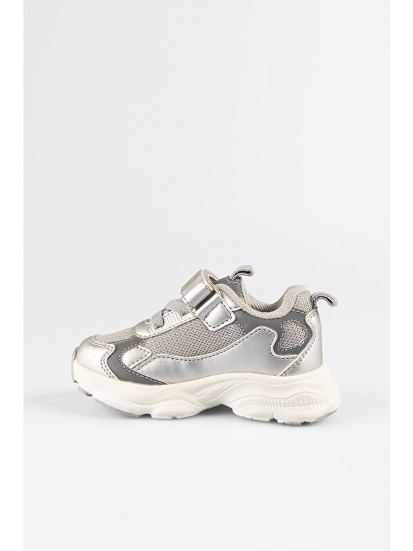 Tag Basic Kız Bebek Gümüş Spor Ayakkabı - Görsel 4