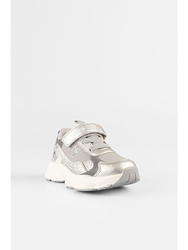 Tag Basic Kız Bebek Gümüş Spor Ayakkabı - Görsel 5