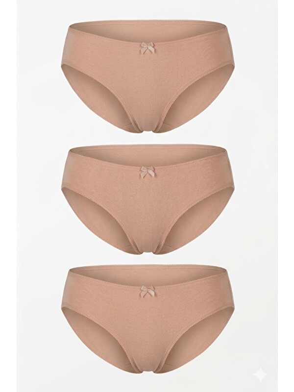 C&City 3'Lü Paket Bikini Külot 5001 Ten