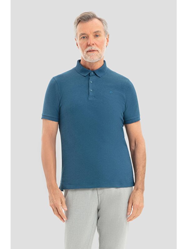 Sabri Özel Parlement Düğmeli Polo Yaka Regular Fit Erkek T-Shirt