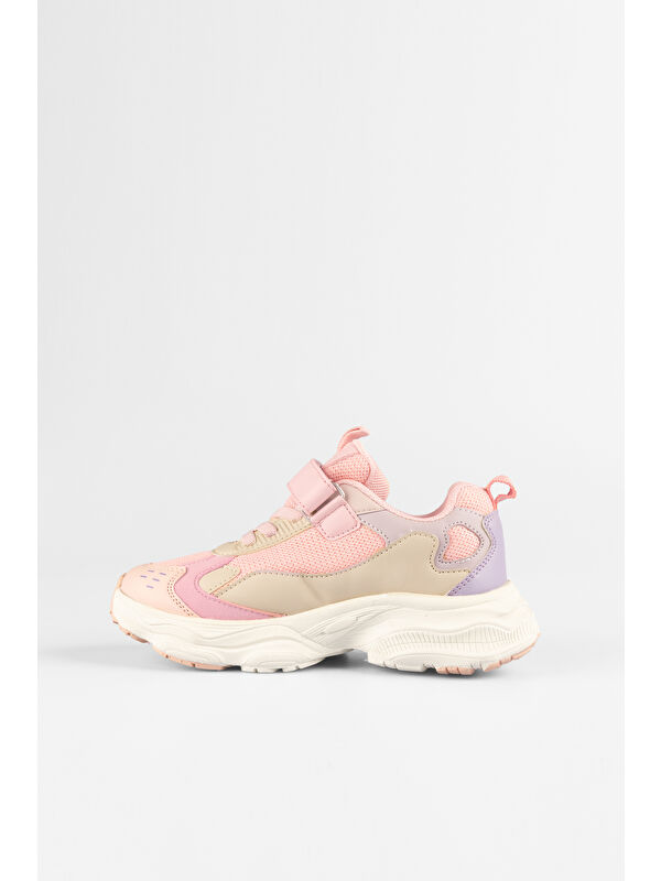 Tag Basic Kız Çocuk Pudra Spor Ayakkabı - Görsel 5